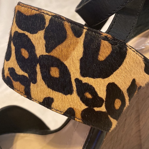 Gianni Bini Aleah Leopard wedge sandals - Picture 7 of 11